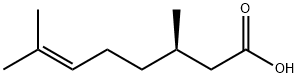 (R)-(+)-CITRONELLIC ACID Structure