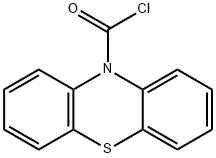 10H-フェノチアジン-10-カルボン酸クロリド 化学構造式