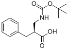 (S)-2-benzyl-3-(tert-butoxycarbonylamino)propanoic acid Struktur