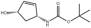 (1R,4S)-4-HYDROXY-1-N-TERTBUTOXYCARBOXY-,2-CYCLOPE, 189625-12-5, 结构式