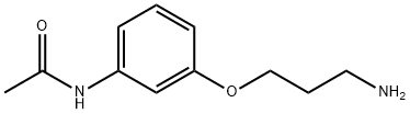N-[3-(3-アミノプロポキシ)フェニル]アセトアミド 化学構造式