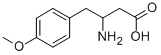 3-氨基-4-(4-甲氧基苯基)丁酸,189693-74-1,结构式