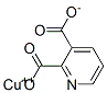 2,3-ピリジンジカルボン酸銅(II) 化学構造式