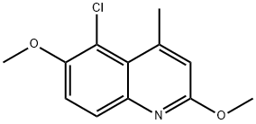 5-氯-2,6-二甲氧基-4-甲基喹啉, 189746-19-8, 结构式