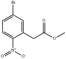 5-溴-2-硝基苯乙酸甲酯 结构式
