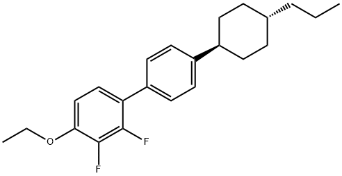 4-エトキシ-2,3-ジフルオロ-4'-(trans-4-プロピルシクロヘキシル)ビフェニル 化学構造式
