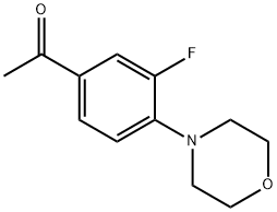3'-Fluoro-4'-morpholinoacetophenone Struktur