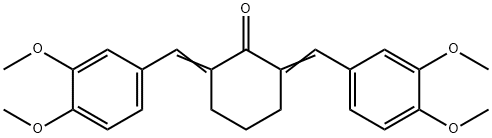 2,6-二-(3,4-二甲氧基苯基亚甲基)-环己酮,18977-33-8,结构式