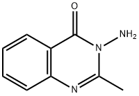 2-METHYL-3-AMINO-4-QUINAZOLONE Struktur