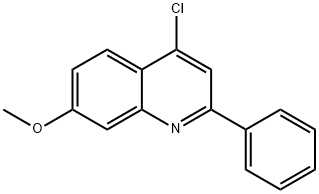 4-氯-7-甲氧基-2-苯基喹啉 结构式