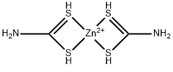 Zinc dithiocarbamate Structure