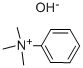 PHENYLTRIMETHYLAMMONIUM HYDROXIDE Structure