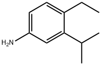 4-Ethyl-3-(1-methylethyl)benzenamine 化学構造式
