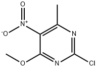 2-氯-4-甲氧基-6-甲基-5-硝基嘧啶 结构式
