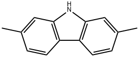 2,7-ジメチル-9H-カルバゾール 化学構造式