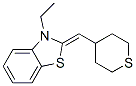 Benzothiazole, 3-ethyl-2,3-dihydro-2-[(tetrahydro-2H-thiopyran-4-yl)methylene]- (9CI) Structure