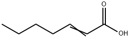 2-庚烯酸, 18999-28-5, 结构式