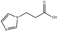 3-(1H-咪唑-1-基）丙酸, 18999-45-6, 结构式