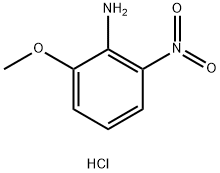 BENZENAMINE, 2-METHOXY-6-NITRO-, MONOHYDROCHLORIDE Structure