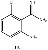 BENZENECARBOXIMIDAMIDE,2-AMINO-6-CHLORO-,HYDROCHLORIDE (1:2) Structure