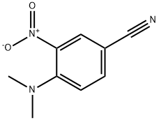 4-二甲氨基-3-硝基苯甲腈, 19005-63-1, 结构式
