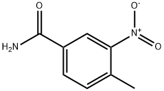 3-ニトロ-4-メチルベンズアミド 化学構造式