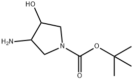 1-Pyrrolidinecarboxylicacid,3-amino-4-hydroxy-,1,1-dimethylethylester(9CI) Structure