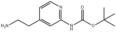 TERT-BUTYL [4-(2-AMINOETHYL)PYRIDIN-2-YL]CARBAMATE Struktur
