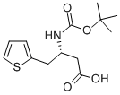 BOC-(S)-3-AMINO-4-(2-THIENYL)-BUTYRIC ACID Structure