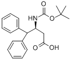 BOC-(R)-3-AMINO-4,4-DIPHENYL-BUTYRIC ACID Struktur