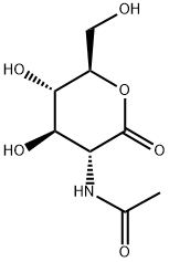 2-(アセチルアミノ)-2-デオキシ-D-グルコン酸1,5-ラクトン 化学構造式