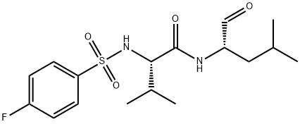 4-FLUORO-BENZENESULFONYL-VAL-LEU-ALDEHYDE,190274-53-4,结构式