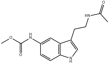5-METHOXYCARBONYLAMINO-N-ACETYLTRYPTAMINE Structure