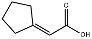2-cyclopentylideneacetic acid Struktur