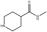 ピペリジン-4-カルボン酸メチルアミド 化学構造式