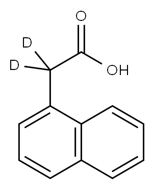 1-NAPHTHALENEACETIC-2,2-D2 ACID Structure