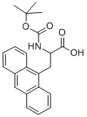 BOC-BETA-(9-ANTHRYL)-ALA-OH Structure