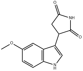 3-(5-methoxyindol-3-yl)succinimide 结构式