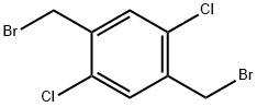 1,4-ビス(ブロモメチル)-2,5-ジクロロベンゼン 化学構造式