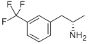 [S,(+)]-α-メチル-3-(トリフルオロメチル)ベンゼンエタンアミン 化学構造式