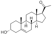 5-Pregnene-3alpha-ol-20-one, 19037-28-6, 结构式
