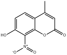 7-羟基-4-甲基-8-硝基香豆素,19037-69-5,结构式