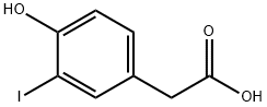 3-碘-4-羟基苯乙酸, 19039-15-7, 结构式