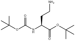 (S)-2-叔丁氧羰基氨基-4-氨基丁酸叔丁酯, 190447-69-9, 结构式