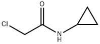 2-クロロ-N-シクロプロピルアセトアミド 化学構造式