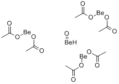 ヘキサキス(アセタト)-μ4-オキソテトラベリリウム 化学構造式