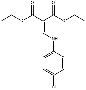 2 - ((((4-氯苯基)氨基)亚甲基)丙二酸二乙酯,19056-79-2,结构式