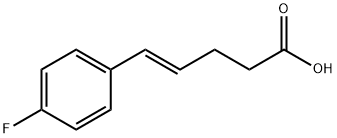 5-(4-フルオロフェニル)-4-ペンテン酸 化学構造式