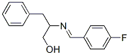 2-[(4-fluorophenyl)methylideneamino]-3-phenyl-propan-1-ol Struktur