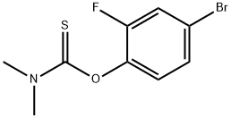 ジメチルカルバモチオ酸O-(4-ブロモ-2-フルオロフェニル) 化学構造式